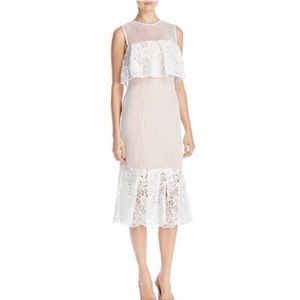 knee length dresses for ladies Elliatt Lacy Strapless Gown in Powder Blue  TrenLend